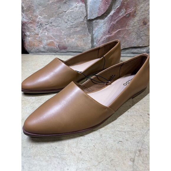 ALDO Blanche Pointed Toe Flats Slip-On Loafers Women's Size 10M NEW - Picture 1 of 10